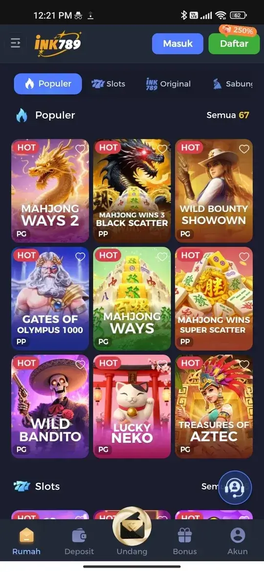 INK789 APK promosi bonus